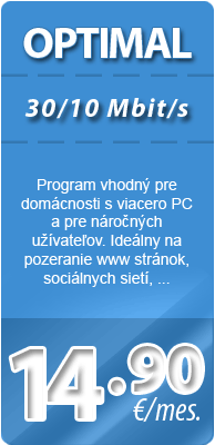 OPTIMAL internet pre domácnosti